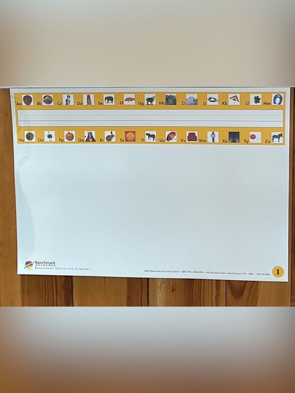 Benchmark Education Grade K-1 Work Mats 17.75 x 12.5 Inches New Homeschool